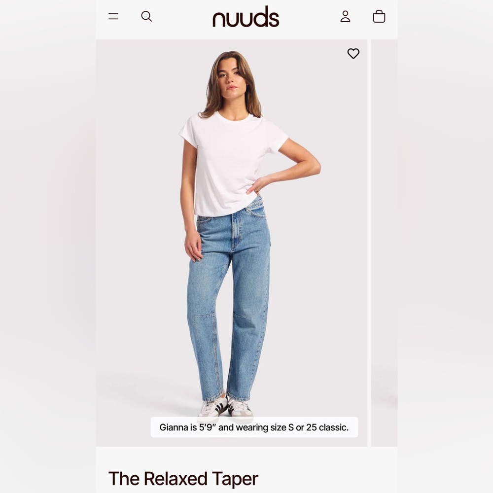 Nuuds The Relaxed Taper Jeans Curve Fit